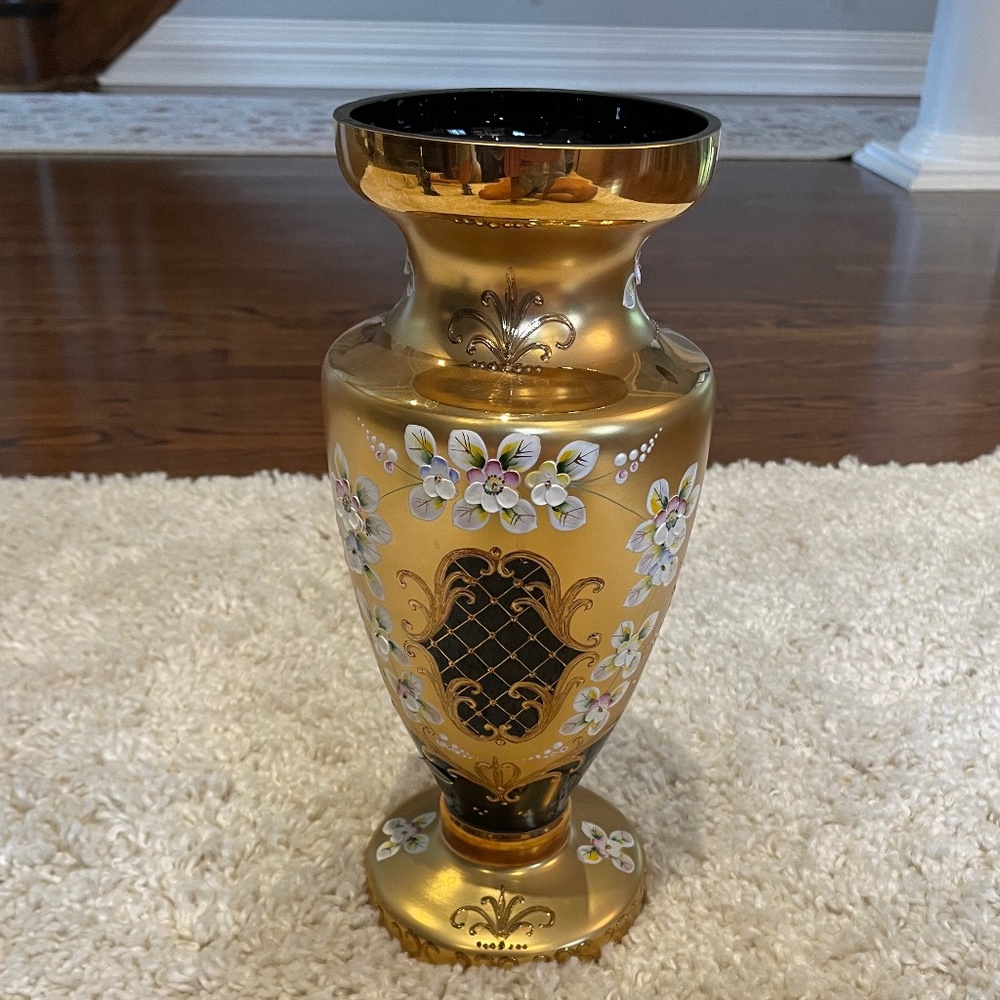 Gold Bohemian Vase